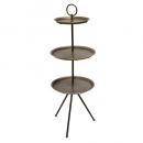 ガーデニングディスプレイ サークルトレイ 庭 3段 おしゃれ 金属 通販
