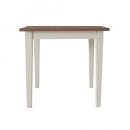 クレソン ダイニングテーブル W75 WH/カフェ ナチュラル バイカラー ブラウン パイン材