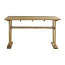 コロハ ダイニングテーブル W130 NA ナチュラル 木製 ウッド パイン材 収納ラック付き