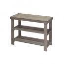 スリムウッドデスク ラック ディスプレイ 3段 アンティーク 木製  通販