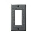 スイッチプレート アクセント おしゃれ インテリア スチール アメリカン 重さ0.06kg グレー