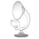 GLASS SOUND EXPANDER スピーカー ガラス オシャレ オブジェ クリア 高さ26