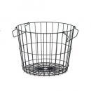 ランドリーバスケット ブラック 大 アイアン かご 収納 洗濯 通販