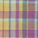 MULTI CLOTH AR コットン インド綿 イエロー チェック ナチュラル クロス 幅150