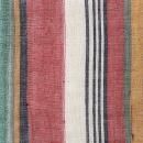 MULTI CLOTH BB コットン インド綿 オレンジ ストライプ ナチュラル クロス 幅150