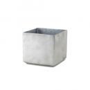 ガーデンポット スクエア型 シルバー 小物入れ インテリア 庭 通販