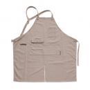 エプロン ベージュ コットン シンプル ガーデニング 料理 キッチン 通販