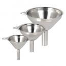 MINI FUNNEL SET OF 3個セット 漏斗 キッチン用品 シルバー 直径0.6~1.2