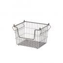 ワイヤースタッキングバスケット ゴールド 中 かご 収納 高さ25.5 通販