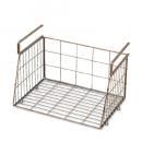 ワイヤーハンギングバスケット ゴールド かご 収納 連結可能 高さ25 通販