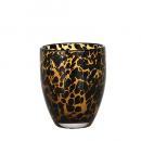 GLASS CUP GENTLEMAN TORTOISE B AMBER グラス 高さ10.8