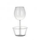WINE GLASS ''NUTS BOWL'' グラス  ボウル ガラス クリア 便利 高さ20