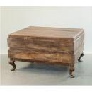 ローテーブル アンティーク家具 デスク おしゃれ 木製 シャビー 猫脚 ヨーロピアン調 スクエア