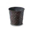 ブリキプランターポット 中 鉢 ガーデニング インテリア 庭 小物 通販