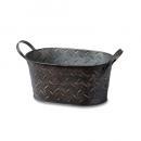 ブリキプランターボックス 小 楕円型 ガーデニング インテリア 小物 通販