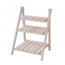 3段ウッドディスプレイ ホワイト シェルフ インテリア 折り畳み可 通販