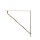 アイアンブラケット ゴールド Lサイズ 支え棒 DIY 本棚 シンプル 通販