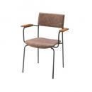 アームチェア おしゃれ ソフトレザー アイアン 通販