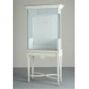 ショーケース アンティーク家具 おしゃれ 木製 ガラスケース ホワイト 白 フレンチ エレガント