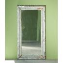 ミラー アンティーク家具 おしゃれ 木製 シャビー グリーン ディスプレイ 鏡 フレンチ 高さ122