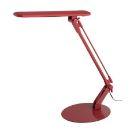 デスクライト スチール アルミ プラスチック プッシュスイッチ レッド LED電球 シンプル
