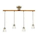 ペンダントライト おしゃれ 幻想的 レトロ クリアクラックガラス 電球付き