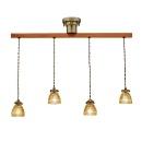 ペンダントライト おしゃれ 幻想的 レトロ ストライプアンバー 電球無し