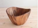 サラダボウル 木製 ウッド 手料理 ホームパーティー 茶 ブラウン キッチン用品 器 ボウル
