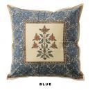 プリントクッションカバー ブルー 雑貨 リビング ダイニング 幅45 通販