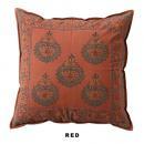 プリントクッションカバー レッド 雑貨 リビング ダイニング 幅45 通販