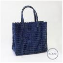 ABACA バッグ ボンプレイド NV ネイビー トート おしゃれ ナチュラル 幅33cm