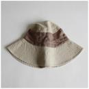 リネン バイカラー ハット おしゃれ コットン 通販