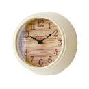 掛け時計 木目調 静音 クール シック アイボリー