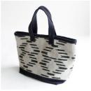 トートバッグ パイピング マルカー BK ブラック コットン おしゃれ ナチュラル 幅35