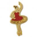 刺繍ブローチ バレリーナ ファッション アクセサリー 飾り 高さ7 通販