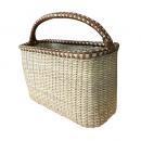 持ち手つきバスケット スクエア型 かご 収納 ナチュラル 高さ33 通販