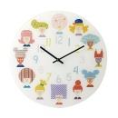 掛け時計 カラフル ハッピー 子供 リビング ダイニング 子供部屋