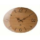 掛け時計 楕円 シック モダン レトロ 落ち着いた雰囲気 ナチュラル