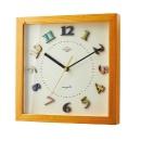 電波掛け時計 オシャレ 明るい雰囲気 ポップ カラフル ナチュラル 自然