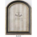 フォトフレーム ブラック アーチ型 壁掛け フォトスタンド 写真 高さ21 通販
