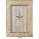 エンボスフォトフレーム アイボリー クラシック 写真立て 高さ19.5 通販