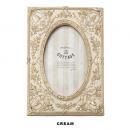 エンボスフォトフレーム クリーム クラシック 壁掛け 写真立て 高さ21 通販