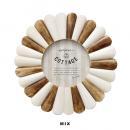 フラワー風フォトフレーム ミックス 花 インテリア 壁面 直径19 通販