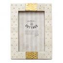 ボーン×ブラスフォトスタンド L ドット 写真 フォトフレーム 高さ19 通販