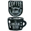 トイレマット トイレフタカバー セット アメリカンテイスト スタイリッシュ インパクト コーヒー