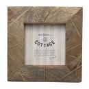 ウッド×ブラスフォトスタンド S 写真立て フォトフレーム 高さ16 通販