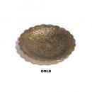 ラウンドプレート ゴールド トレー 小物 アンティーク 植物 直径14 通販