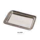 スクエアトレー シルバー プレート 小物 レトロ アンティーク 幅15 通販