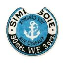 トイレマット アメリカン レトロ かっこいい クラシック 個性的 丸型 ブルー