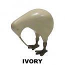 置物 アイボリー S キウイ 動物 インテリア 木製 ウッド アニマル 高さ12 通販